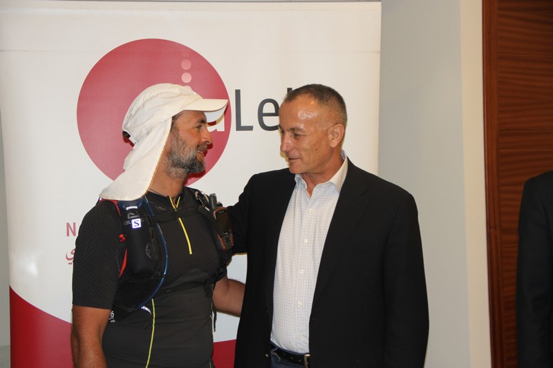 Dialeb Half Way Through The Run and Awareness Campaign